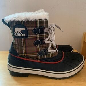 Sorel White Faux Fur Winter Boots